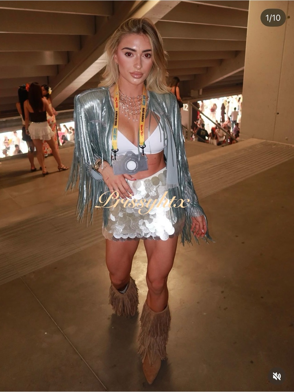 ZARA ZW COLLECTION FRINGED SEQUIN JACKET